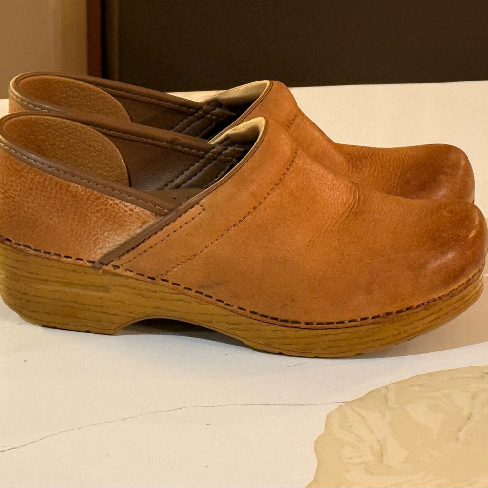 Dansko Brown Leather Mules